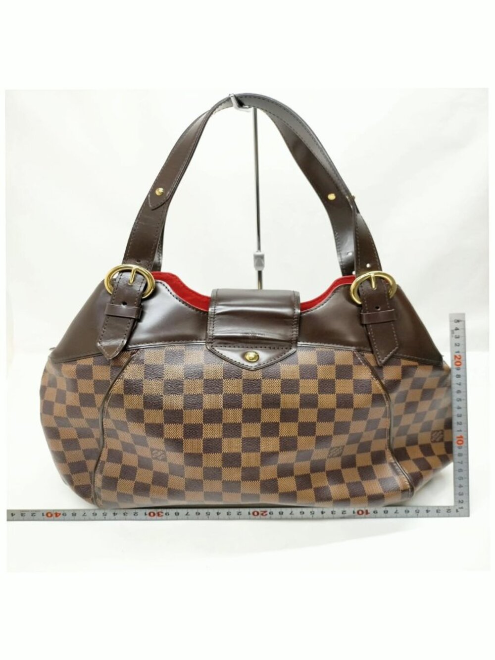 Authentic Louis Vuitton Sistina MM Damier Ebene Shoulder Bag LV Handbag - Picture 3 of 16